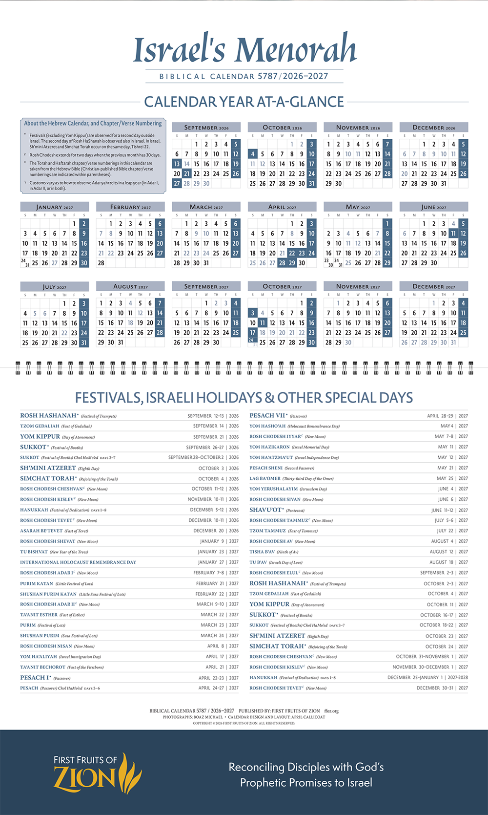 Biblical Art Calendar '26–'27