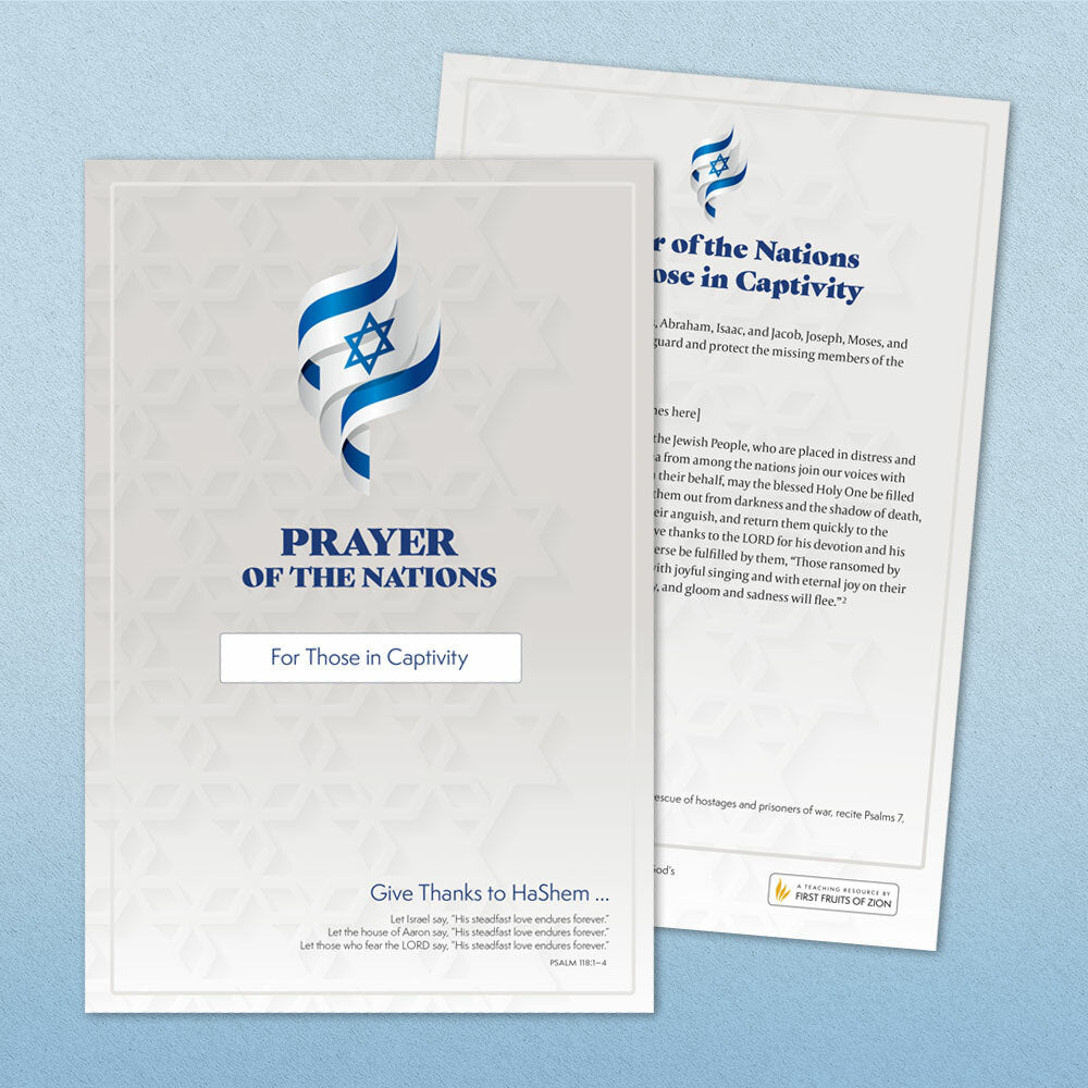 イスラエル 祈祷書 AVODAT Israel Prayer Cards – First Fruits of Zion Resources Store