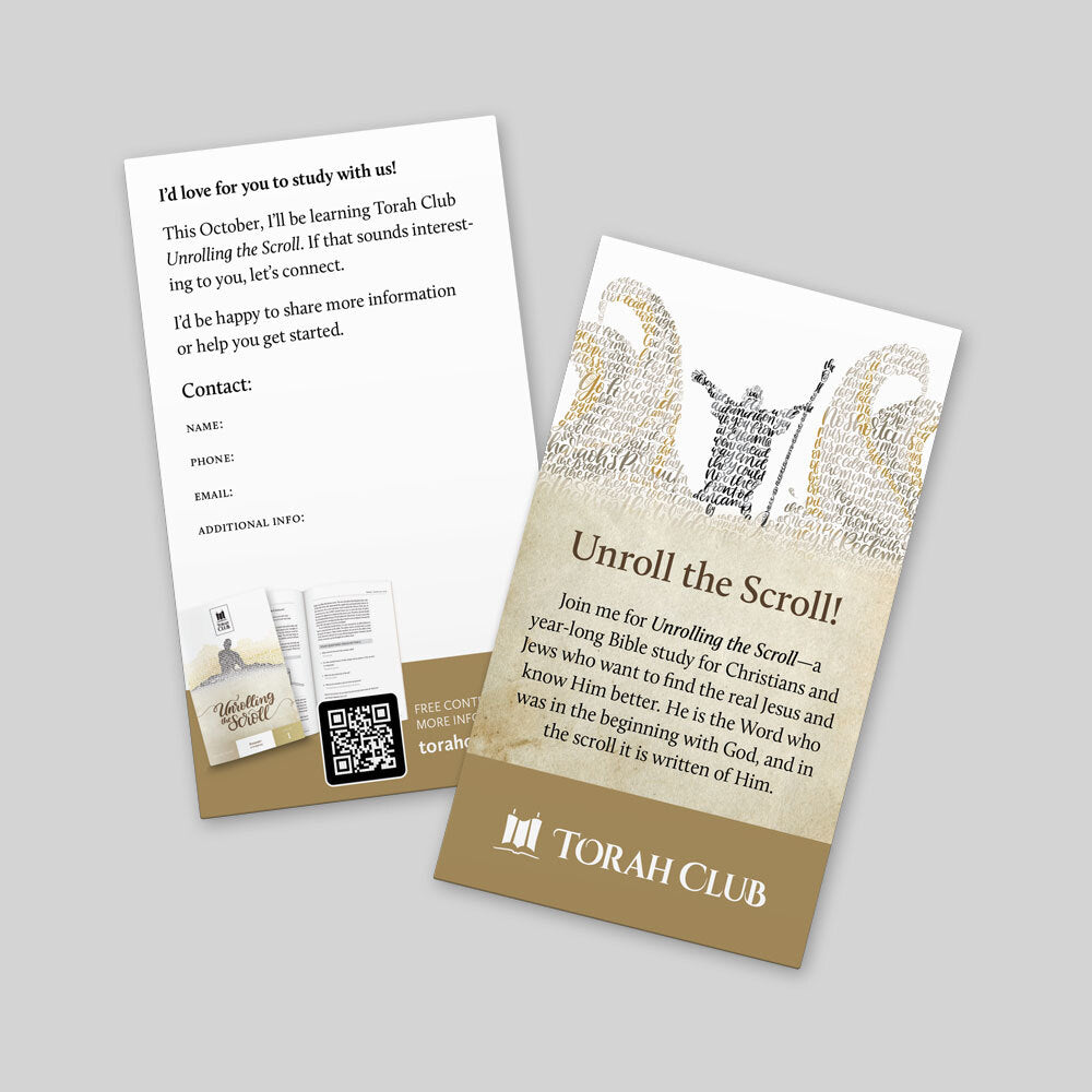 Unrolling the Scroll Invite Card